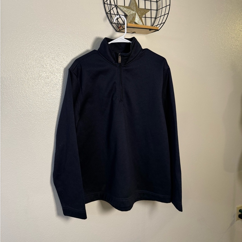 Van Heusen navy quarter zip sweater